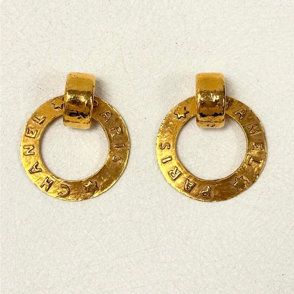 💫 CHANEL hoop earrings / vintage hoop 💫 - Picture 3 of 13